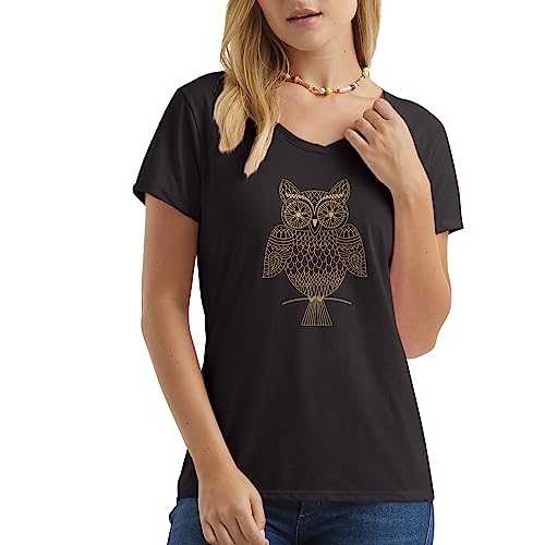 Hanes Women's Short Sleeve V-Neck Tee (Multiple Graphics Available) T-Shirt