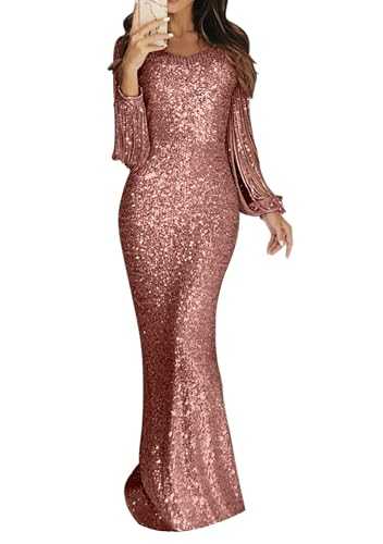 Womens V Neck Fashion Sparkly Sequin Party Dresses Long Sleeves Wrapped Evening Club Dress