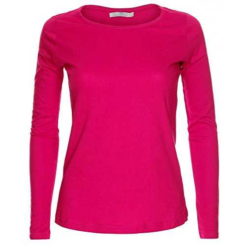 LessThanTenQuid Ladies Womens Plain Stretchy Long Sleeve Round Neck Top