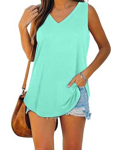 iChunhua Summer V Neck Sleeveless Tops Tank