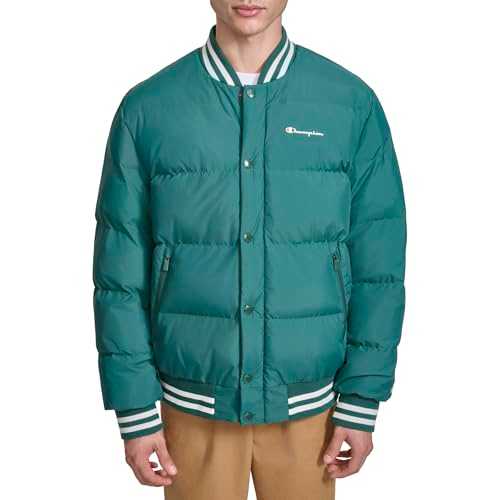 Champion Men's Varsity Bomber Puffer Jacket