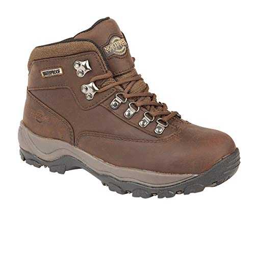 Northwest Territory Women's Peak Leather Waterproof Walking Hiking Trekking Boot