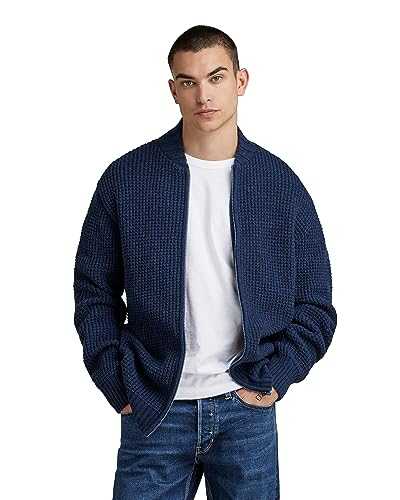 G-STAR Men's Chunky Zip Cardigan Knit