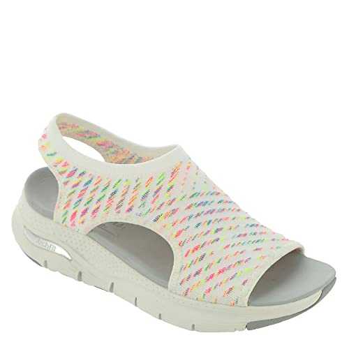 Women's, Arch Fit - Catchy Wave Sandal White Multi 3 UK