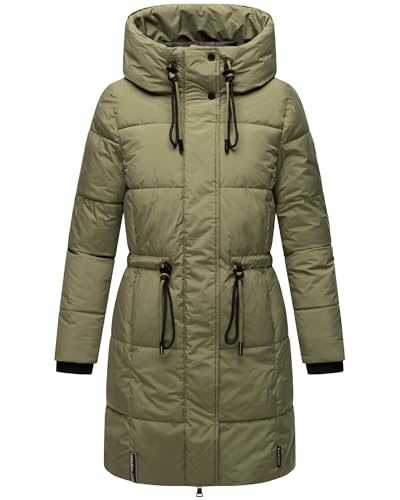 Navahoo Women's Winter Coat Short Quilted Coat with Hood Sugar Paw XIV XS-XXL