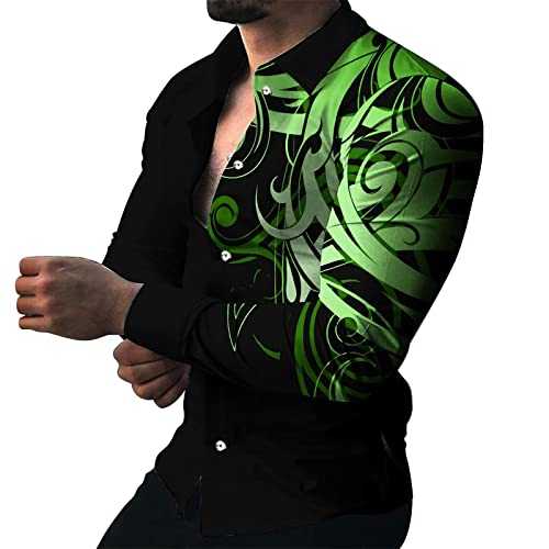 Collarless Button Up Shirt Men's Business Casual Shirts Black and Brown Dress Shirts Black Henleys Button Up T Shirt Button Up Top Dark Purple Dress Shirt Mens Linen Shirt Men Outfit Long Sleeve