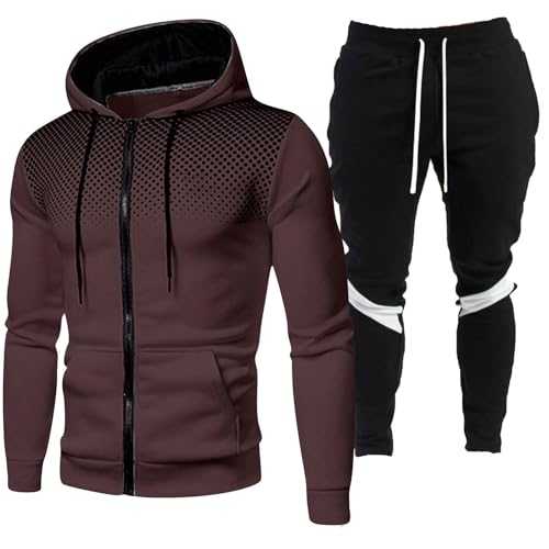 Suits for Men UK Stylish Mens Tracksuit Set Designer Fashion Tracksuit Tops for Men UK Mens Tracksuit Bottoms Loose Fit Jogging Suit