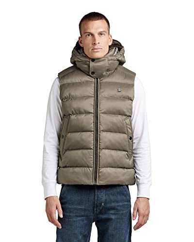 G-STAR RAW Men's G-Whistler Padded Hooded Vest Jackets