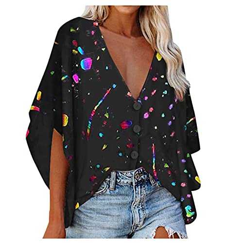 Women's Blouse Top Solid Stylish T-Shirts 80s Clothes