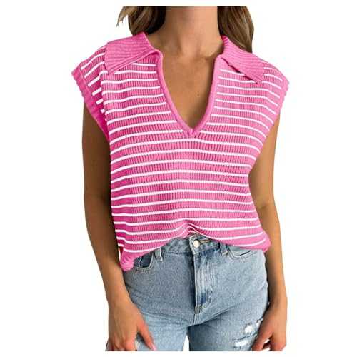 Women's V-Neck Tank Top Basic Loose Camisole Sleeveless Tops for Women Comfortable Cami Vest Vest Lightweight T-Shirt Tank Tops for Teenage Girls