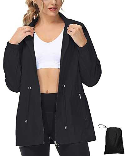LVCBL Rain Jacket Women: Lightweight, Waterproof, Foldable - Quick Dry for Outdoor Use