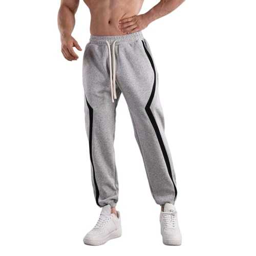 Men's Tracksuit Bottom Plain Sweatpant Jogger Fitness Casual Track Gym Pant Casual Plain Sports Trouser with Pockets Men's Thick Joggers Gym Work Sweatpant Pant for Jogging,Gym,Running,Training