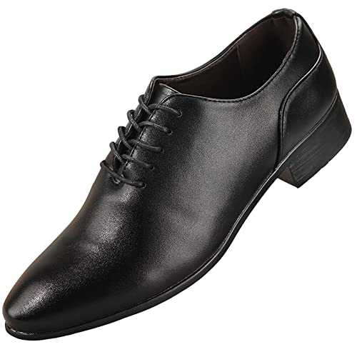 Men's Lace-Up Leather Suit Shoes Classic Formal Shoes Business Casual Shoes Soft Soles Lace-Up Shoes Men Pretty Loafers Unique Slippers Elegant Leather Shoes