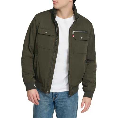 Levi's Men's Stand Collar Utility Bomber Jacket