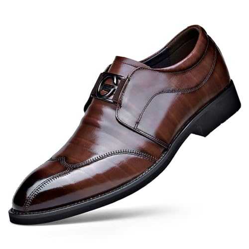 KYOESCAI Men's Fashion Dress Shoes Business Oxfords Casual Retro Classic Comfortable Derby Formal Shoes for Men