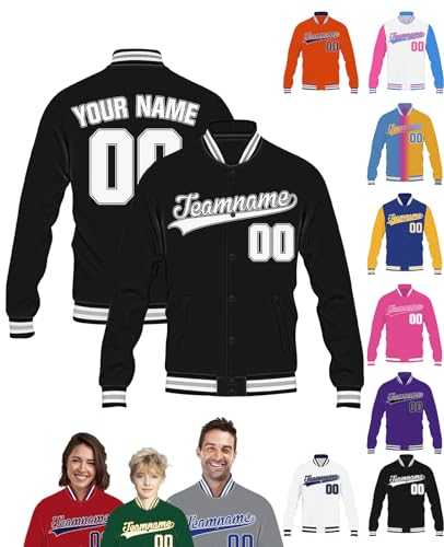 STREADVE Custom Men Women Youth Baseball Varsity Jacket Bomber Coat Personalised Letterman Jackets Customised Name Number Logo