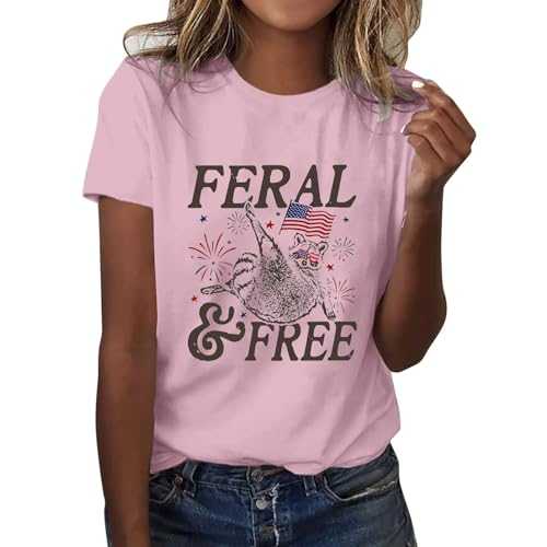 Casual Short Sleeve Crew Neck T-Shirt with Print Design for Everyday Summer and Holiday Outfits Glitter Top