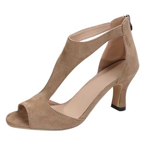 WILLBEST Women's Wedge Sandals Yoga Foam Rubber Soles Slingback Hook & Loop Strap Espadrille Platform Anti-Slip Hook Loop Strap Sparkly Diamante Summer Shoes Sandals