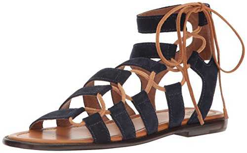 FRYE Women's Blair Side Ghillie Gladiator Sandal Blue Size: 6.5 UK