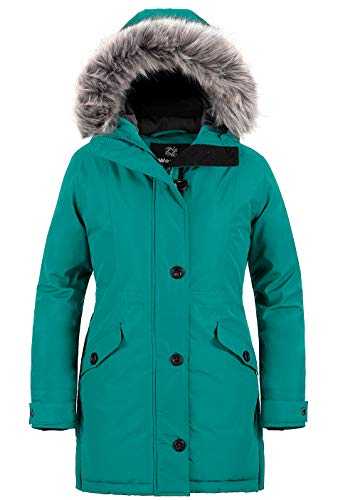 Women's Winter Warm Puffer Coat Water Resistant Outdoor Jacket Windproof Outerwear Coat Faux Fur Hood Jackets
