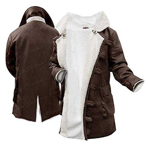 e_Genius New Men Winter Coat Collection - Trench Leather Coat - Men's Trench Coat-Winter Coat Men-Long Coat Men - Winter Outfit Men-Trench Coat Men - Wool Coat