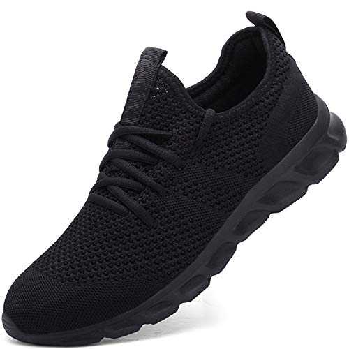 Damyuan Mens Running Walking Tennis Trainers Casual Gym Athletic Fitness Sport Shoes Fashion Sneakers Ligthweight Comfortable Working Outdoor Flat Shoes for Jogging