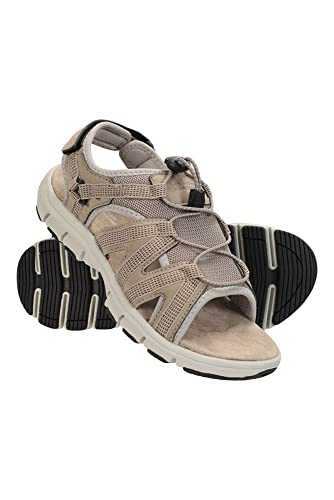 Mountain Warehouse Brisk Womens Sandals - Lightweight Ladies Summer Shoes, Fast Dry Footwear, Neoprene Lined, Adjustable - Best for Holidays, Travelling, Camping Beige Womens Shoe Size 6 UK