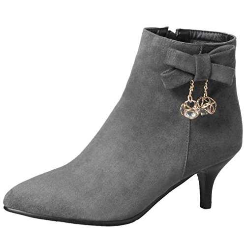 CHICMARK Women Ankle Boots with Kitten Heel and Pointed Toe