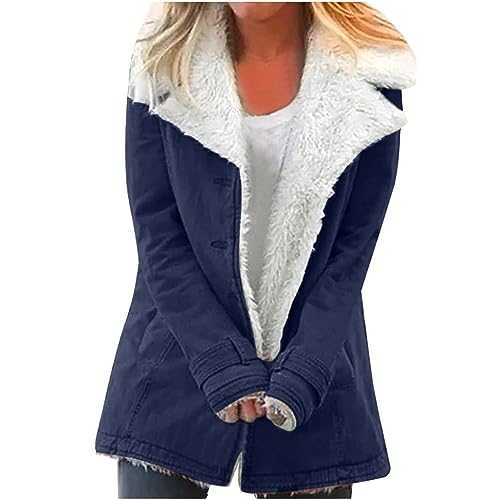 Womens Coats Jackets Winter Warm Fleece Soft Teddy Coat Outwear with Pocket Lined Hooded Sweatshirt Jumper Hoody Overcoat Faux Fur Coat Open Front Hooded Cardigan Jacket Fuzzy Fleece Coat Outwear