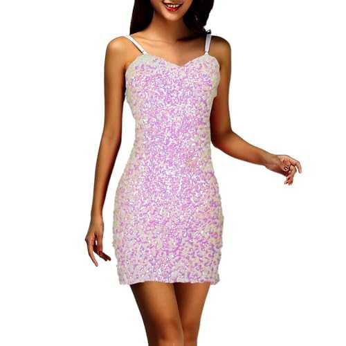 Zeiayuas Womens Wrap Sequin Bodycon Dress Sleeveless Mini Dress Elegant Ladies Evening Cocktail Party Prom Dresses Sexy Sparkly Glitter Dress Wedding Guest Outfit UK