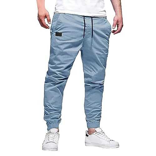 Rrongwn Chino Trousers Men's Stretch Suit Trousers Men's Slim Fit Elegant Chino Trousers Men's Tapered Comfort Fit Trousers Men's Chino Stretch Business Suit Trousers Men's Chino