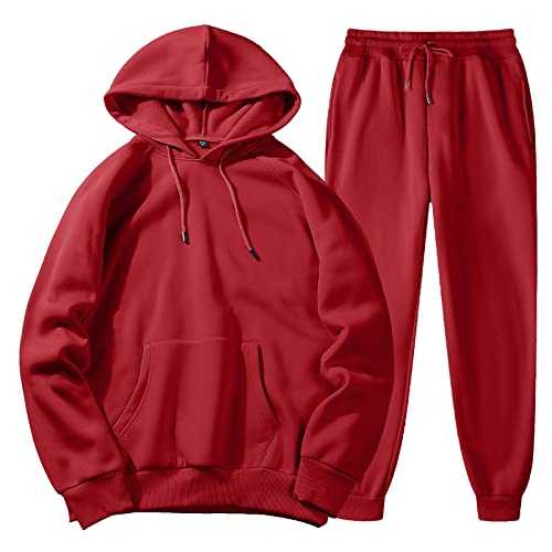 Men's Suit Wedding Complete Leisure Winter Fleece with Hood Women's Suits Pullover Trousers Sweater Shirt Top Trousers Vest with Shirt