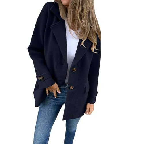 Long Coat Women Women's Woolen Casual Loose Lapel Cardigan With False Pockets Trench Coat Women Teddy Bear Coats For Women