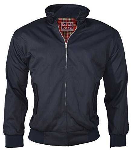 Dallaswear Harrington Retro Jacket Black & Navy