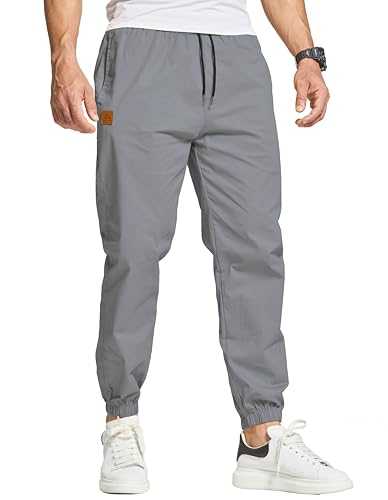 HCSS Joggers for Men Casual Mens Work Trousers Cargo Jogging Tracksuit Bottoms Men Cotton Sweatpants Drawstring with Pockets