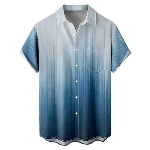 NQyIOS Men's Short Sleeve Hawaiian Shirt Casual Short Sleeve Button Down Shirt Casual Button Down Vacation Top Mardi Gras Shirts Modern Fitted Tees Basic Tops