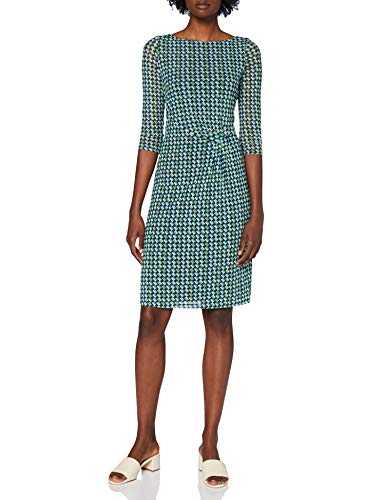 ESPRIT Collection Women's 030EO1E312 Dress, 403/Navy 4, M