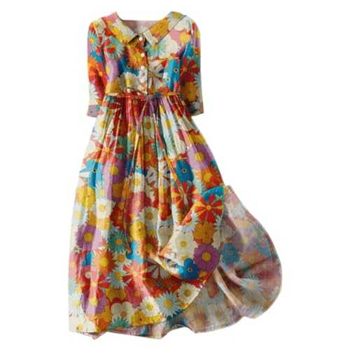 Summer Casual Dresses for Women 2024 Womens Summer Dresses Casual Plus Size Maxi Dresses Summer Dresses Ruffle Hem Flowy Boho Dresses Beach Dresses