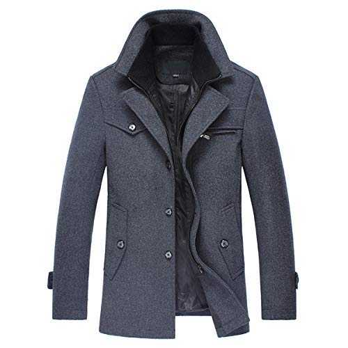 YOUTHUP Winter Trench Coat for Men