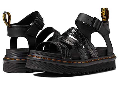 Blaire Gunmetal Wild Croc Emboss UK 8 (US Women's 10) M, Black