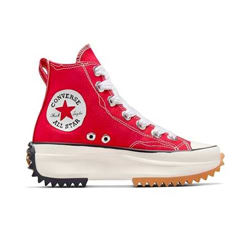 Run Star Hike Hi Platform FLC A10421C Mens Trainers, Red And White, 35/35.5 EU