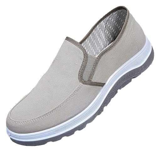 Mens Casual Slip on Shoes Size 12 Spring New Men's Cloth Shoes Casual Hundred with Soft Bottom Non Slip Comfortable Daily Work Shoes Father Shoes Men Size 14 Casual Men Shoe