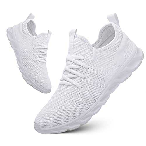 QIJGS Men's Trainers Leisure Shoes Oxford Flat Walking Trainers Mesh Lightweight Breathable Work Shoes