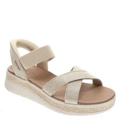 Women's Sun Ray-Bright Take Hands Free Slip-ins Sandal, Natural, 6.5