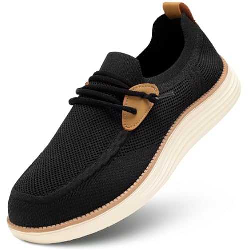 Mens Casual Loafers Shoes Slip On Walking Dress Sneakers Mesh Business Oxfords Work Lightweight Soft Sole Zapatos