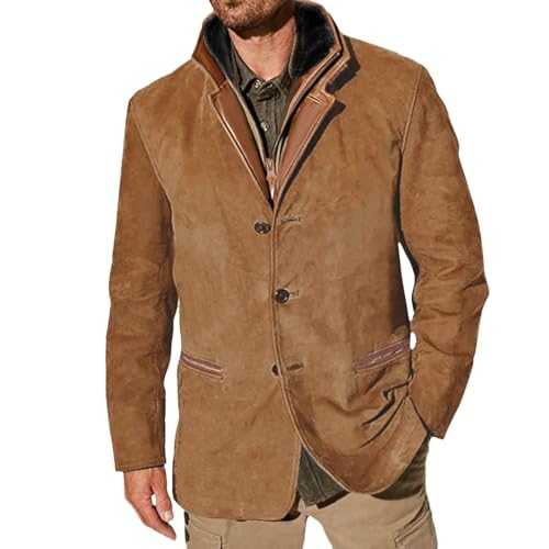Men And Qomen Heavy Industry Vintage Work Retro Casual Wool Coat Men Western