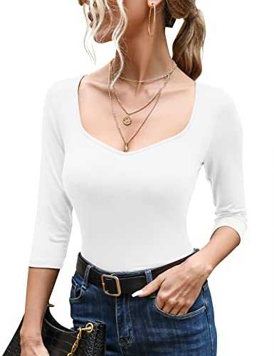 Micoson Womens Polo Shirts V Neck Collared Rolled Short-Sleeve T Shirts Ruched Front Top Tee Curved Hem Tunic Blouses