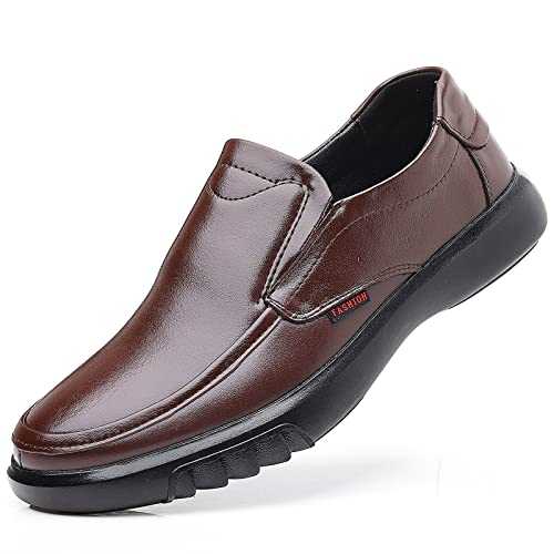 Coramtty Men's Dress Shoes Fashion Comfort Luxury Soft Slip on Leather Loafers for Gentleman Wedding Business Work Office Casual Outdoor