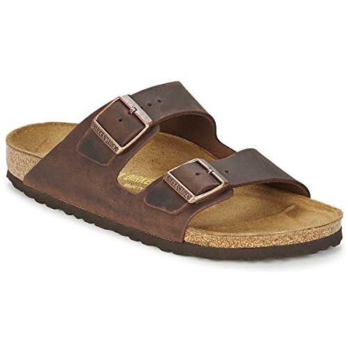 Unisex's Arizona Greased Leather Sandals