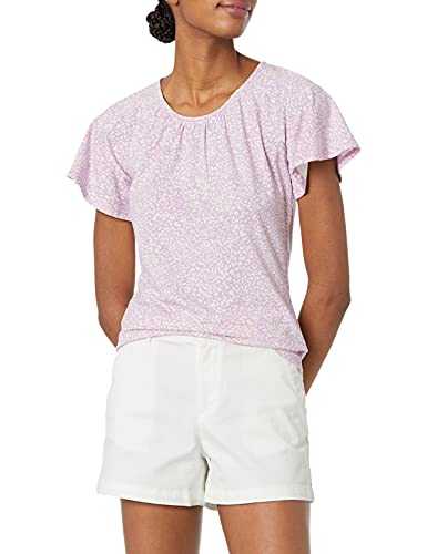 Amazon Essentials Women's Regular-Fit Cape Sleeve Open Crewneck T-Shirt